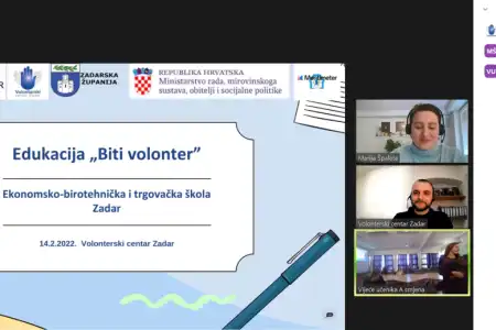 Održane dvije edukacije za Vijeće učenika Ekonomsko-birotehničke i trgovačke škole Zadar