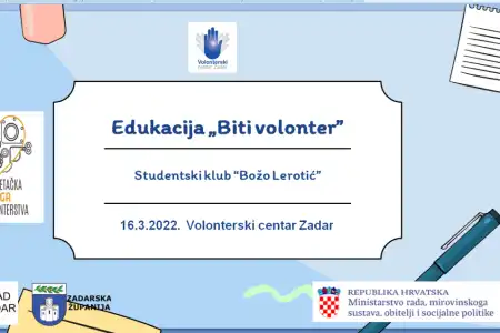 Održana edukacija "Biti volonter" za volontere uključene u volonterski program pomoći u učenju