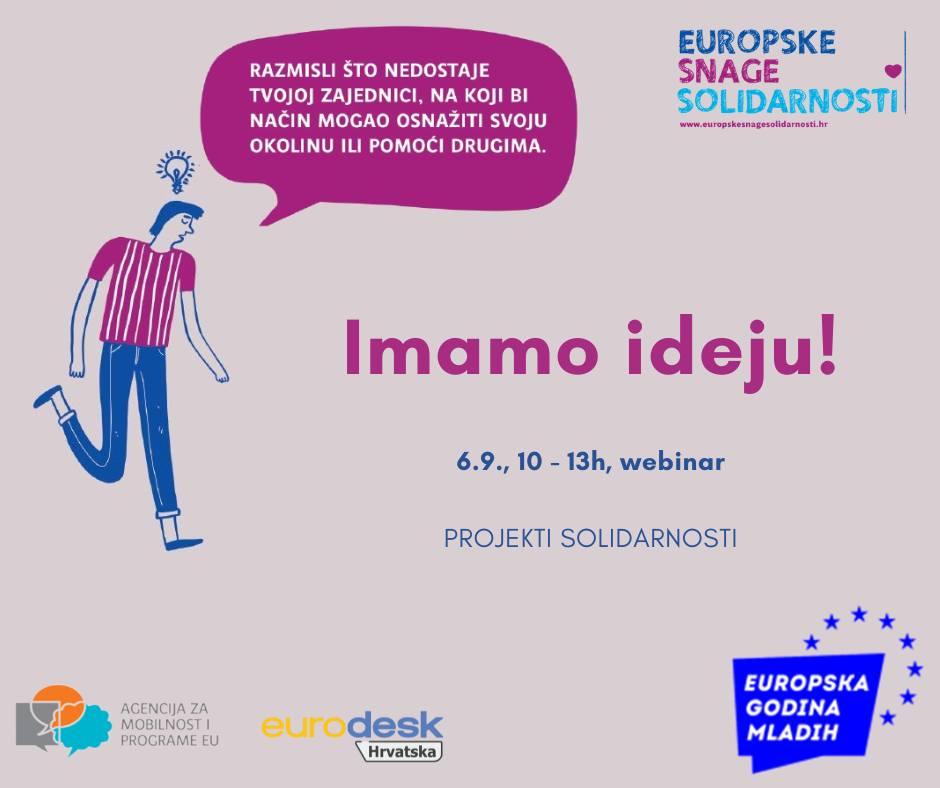 Poziv mladima na besplatni webinar o projektima solidarnosti