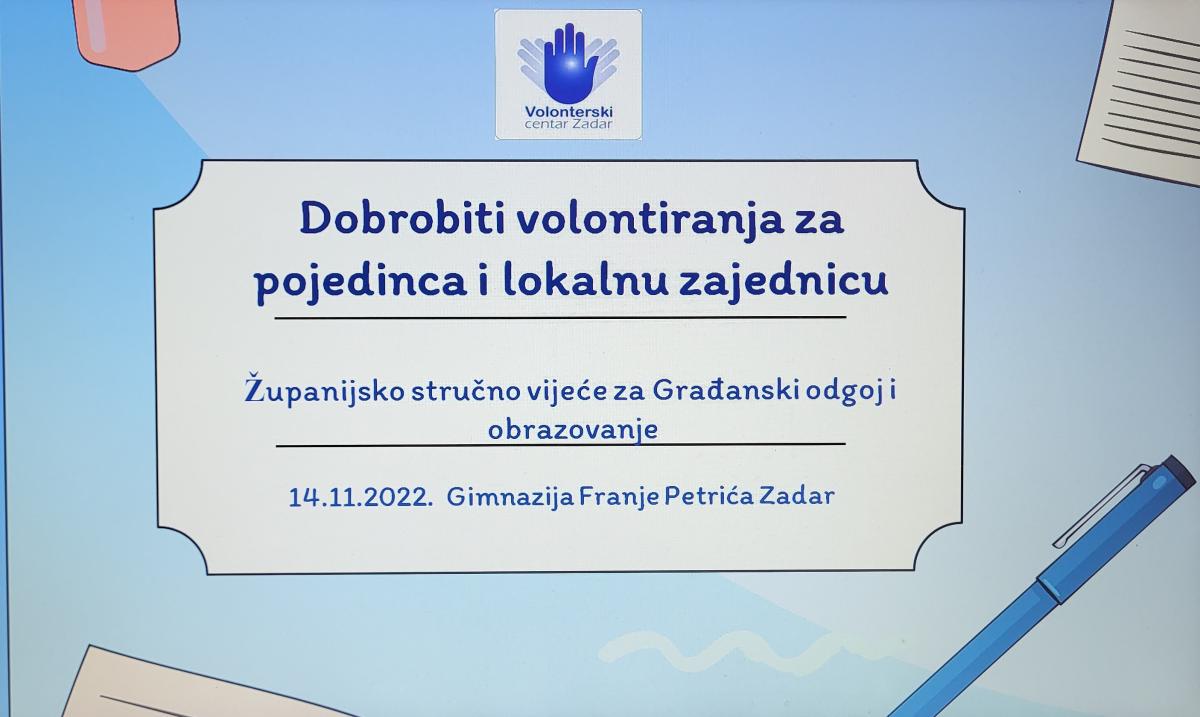 Održano predavanje na Županijskom stručnom skupu za Građanski odgoj i obrazovanje