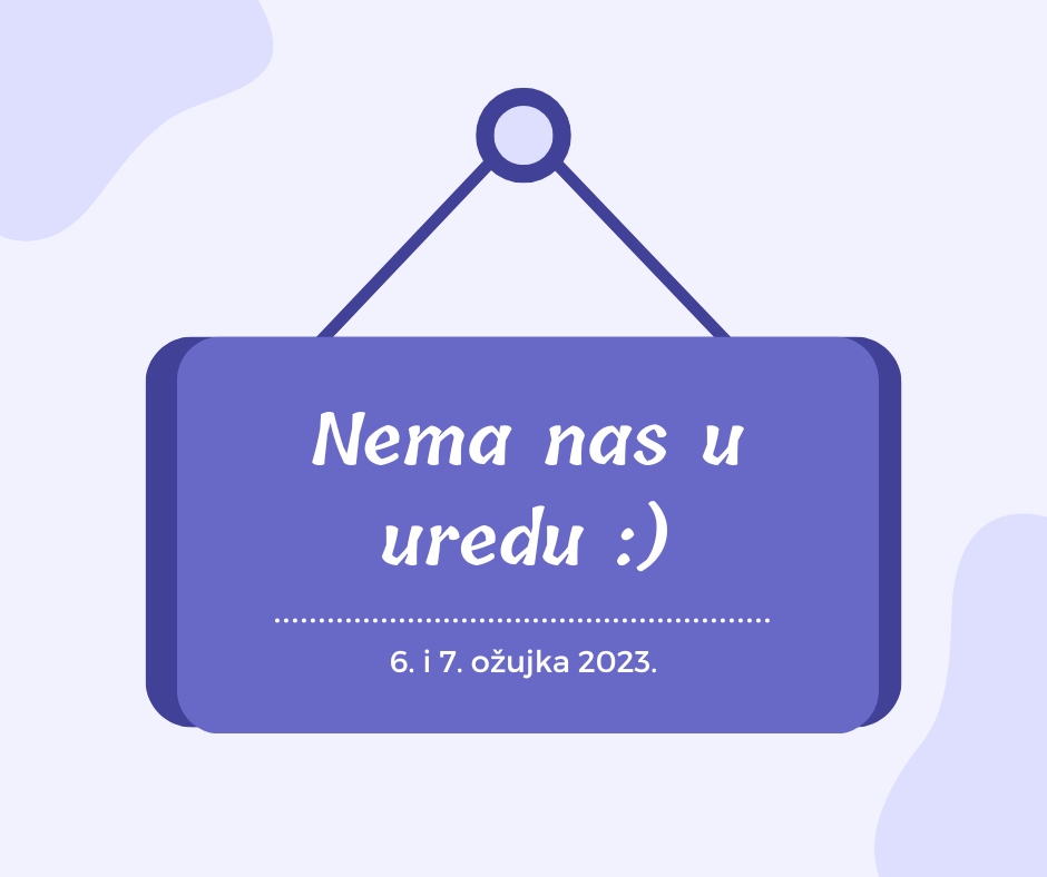 Obavijest o radnom vremenu