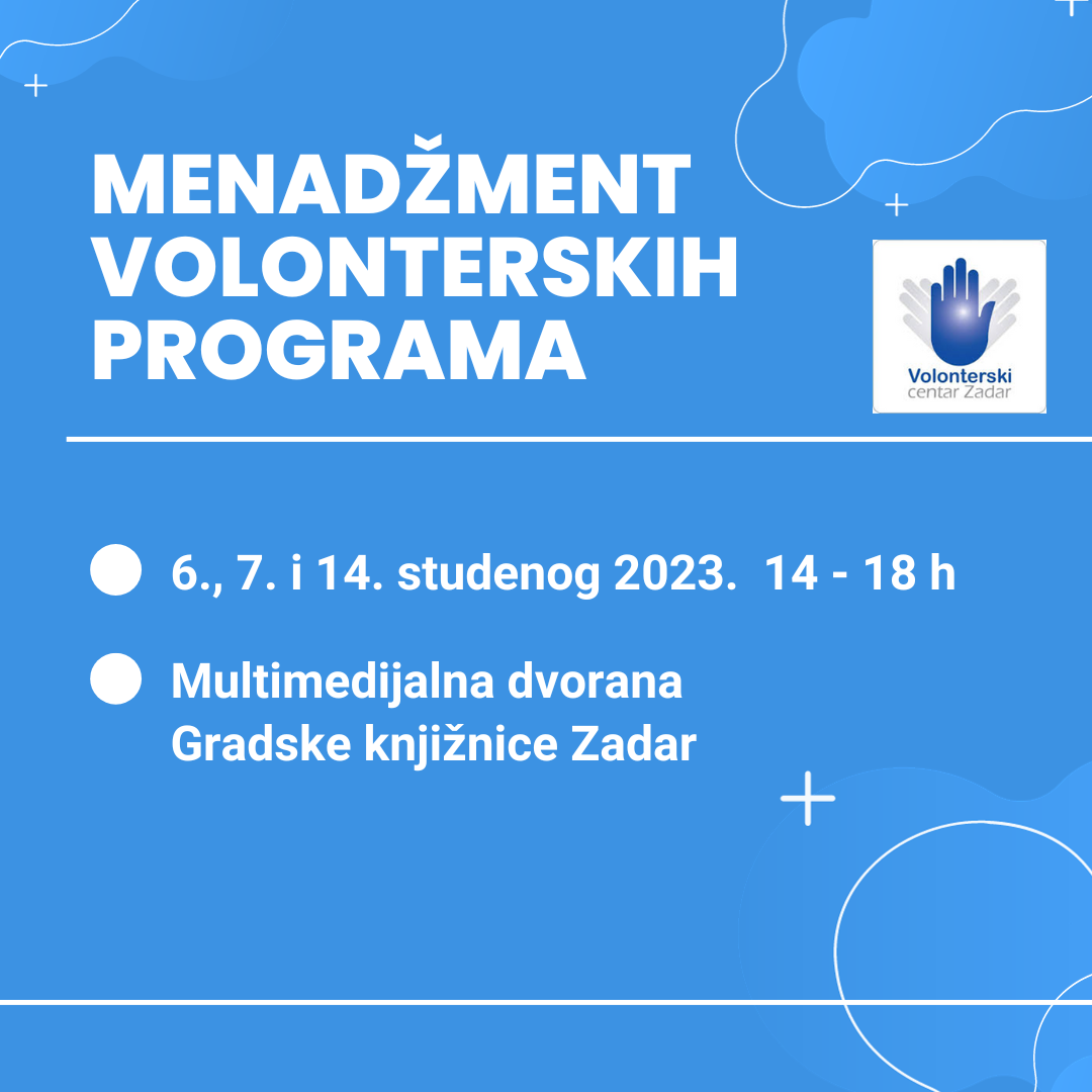 Poziv na edukaciju "Menadžment volonterskih programa"