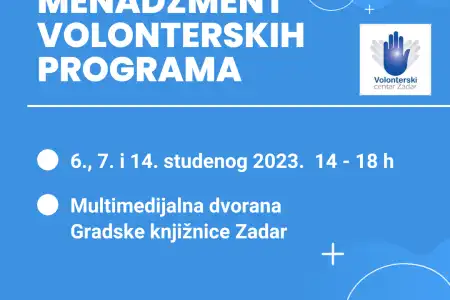 Poziv na edukaciju "Menadžment volonterskih programa"