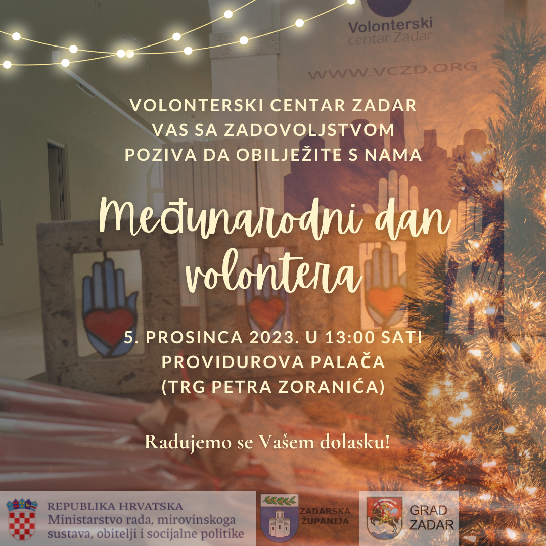 Poziv na svečanost obilježavanja Međunarodnog dana volontera