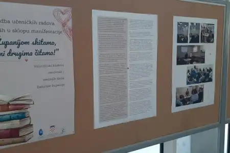 Održana izložba učeničkih radova iz manifestacije "Županijom skitamo, jedni drugima čitamo!"