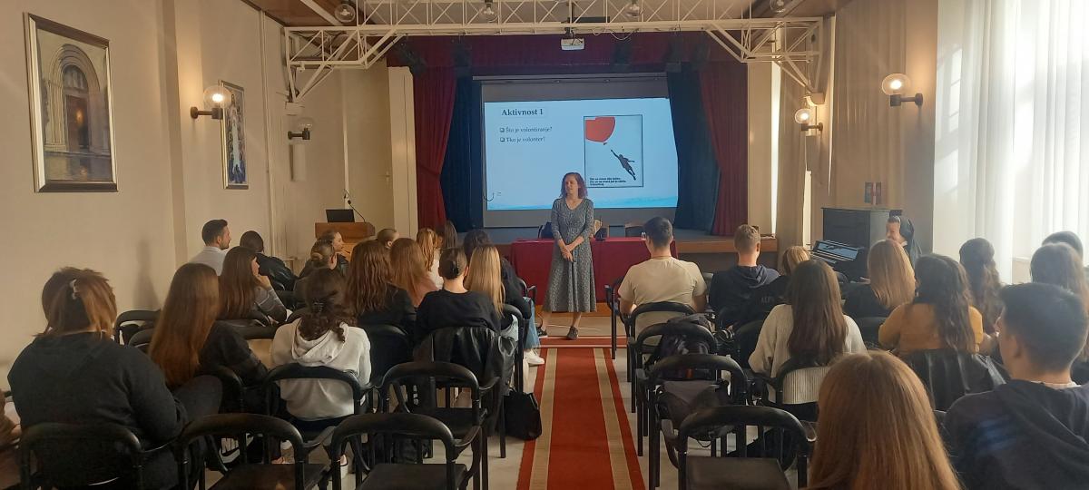 Održana edukacija "Biti volonter" u Klasičnoj gimnaziji