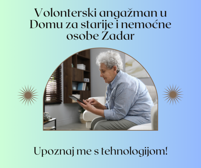Volonter za informatičku poduku starijih osoba