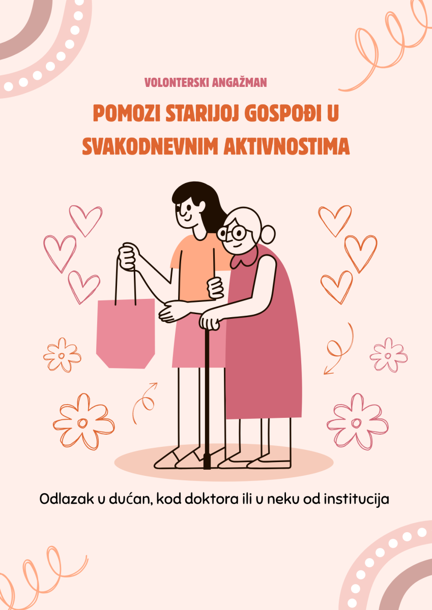 Pomoćnik/ca starijoj gospođi u svakodnevnim aktivnostima