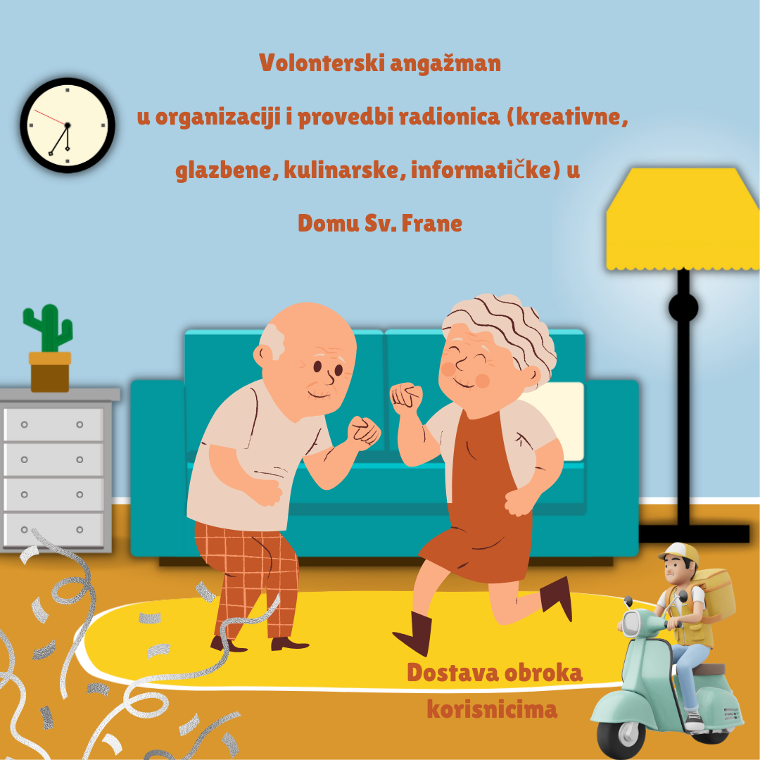 Volonter za dostavu hrane i organizacija i vođenje kreativnih radionica