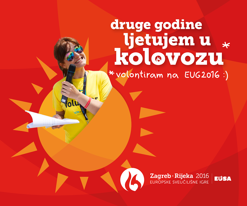 Europske sveučilišne igre Zagreb Rijeka 2016 - prijave za volontere