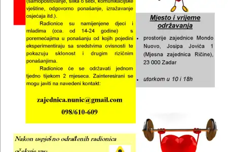 Poziv na radionice socijalnih vještina za mlade do 24. godine