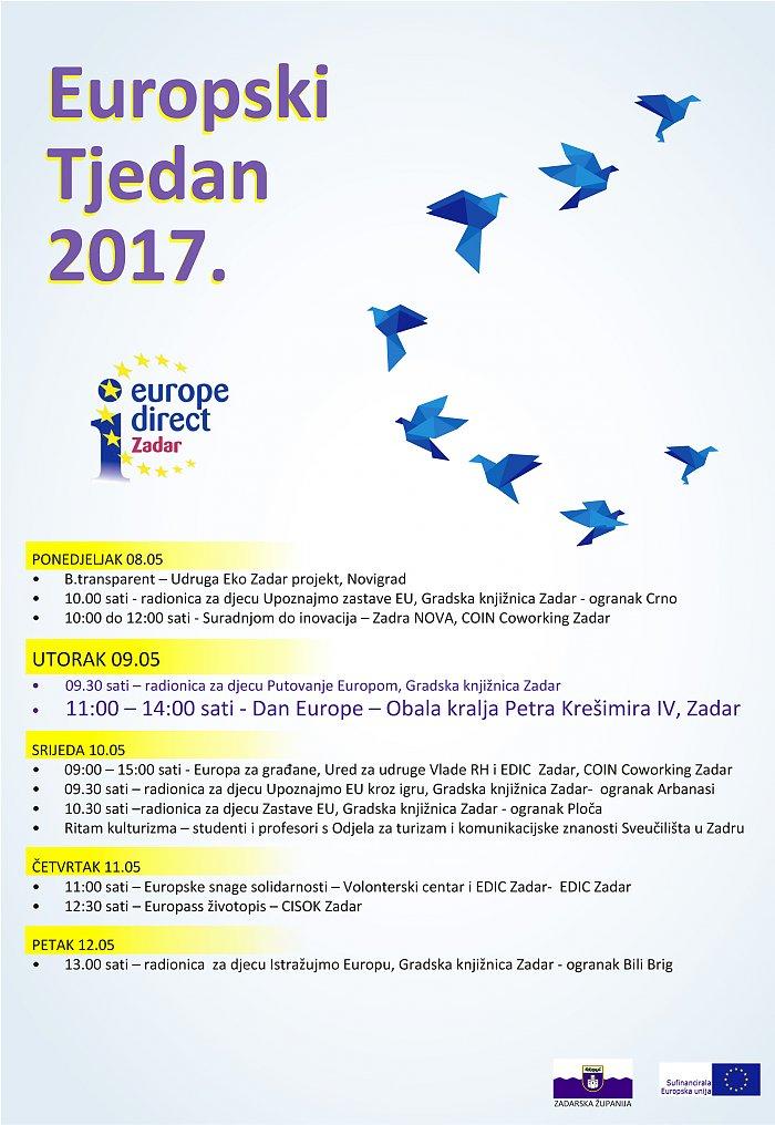 Europski tjedan i Dan Europe u Zadarskoj županiji