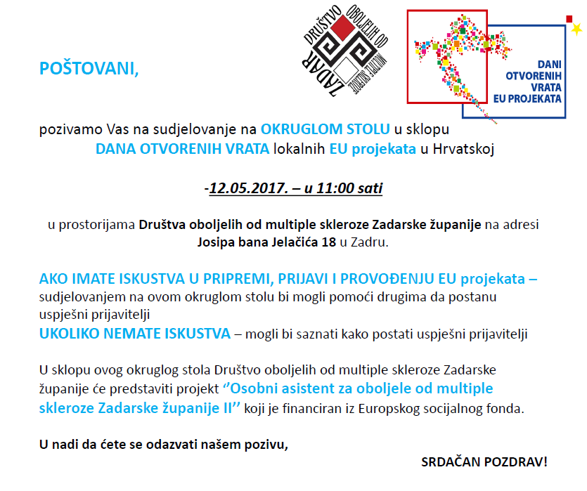 Dani otvorenih vrata lokalnih EU projekata u Hrvatskoj