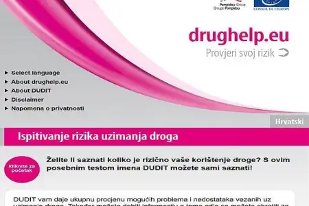 Drughelp - promocija instrumenta za samoprocjenu rizika povezanih s konzumiranjem droga