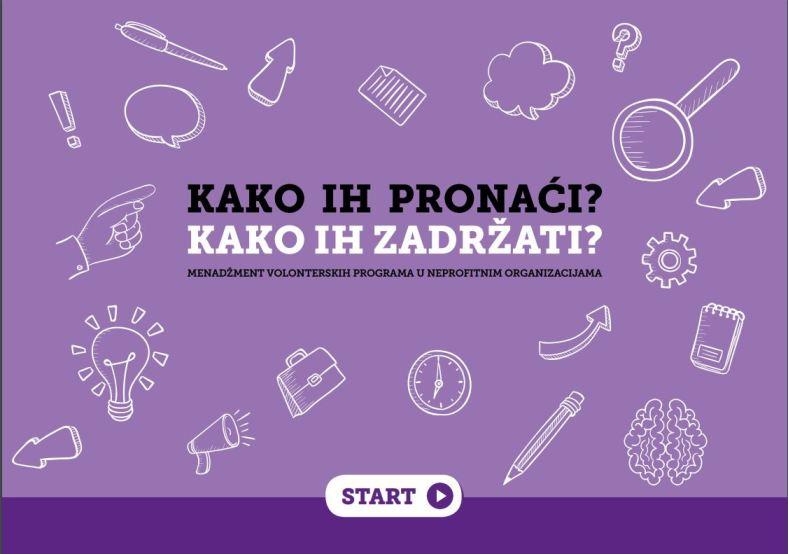 Izdana e-publikacija namijenjena organizatorima volontiranja