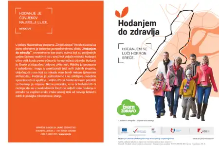 Javnozdravstvena akcija projekta “Živjeti zdravo” „Hodanjem do zdravlja“ i „Volonteri u parku“u Zadarskoj županiji
