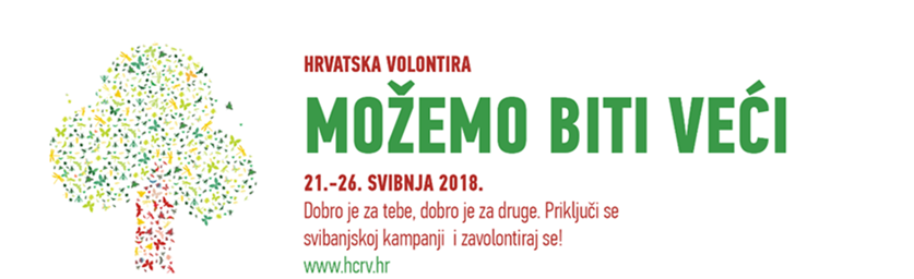 Završna objava o manifestaciji "Hrvatska volontira" 2018.