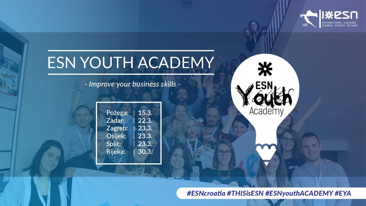 ESN Youth Academy (poslovne vještine za studente) - ESN Hrvatska