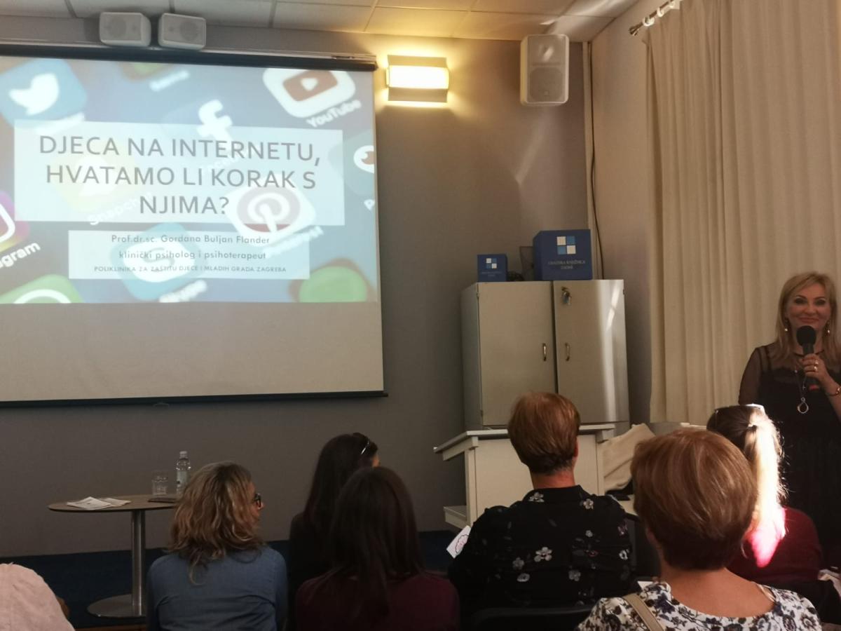 Održano predavanje prof. dr. sc. Gordane Buljan Flander „Djeca na internetu, hvatamo li korak s njima?