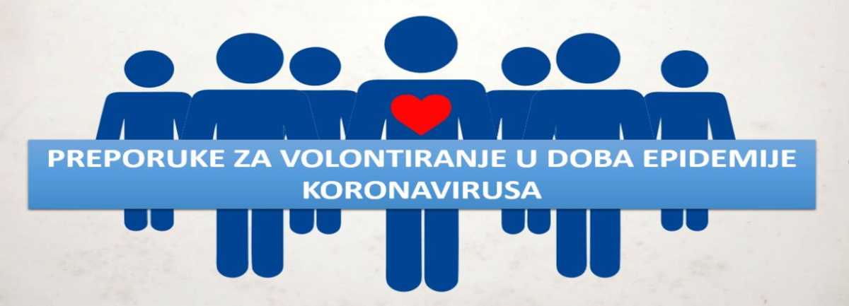 Preporuke za volontiranje u doba epidemije koronavirusa